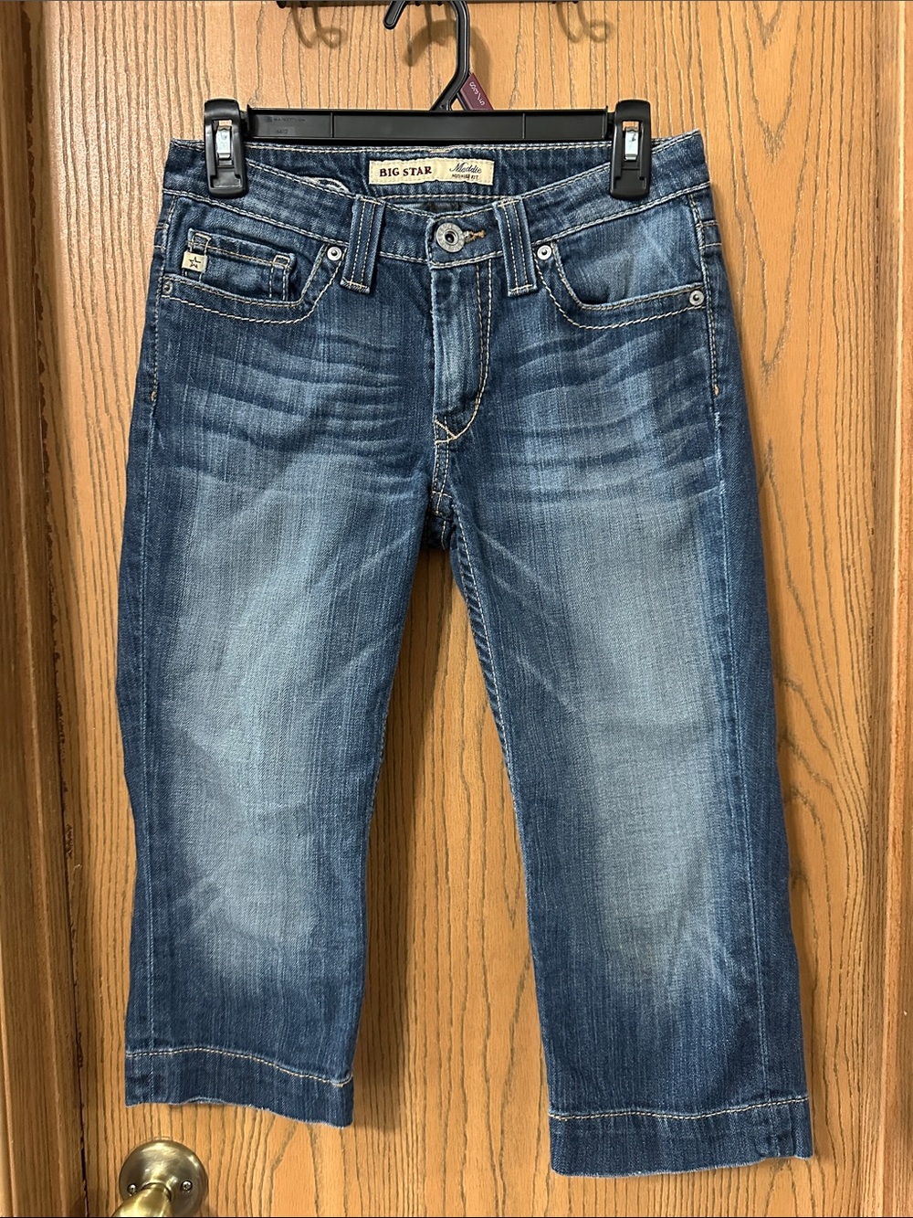 Big Star Men’s Washed Blue Relaxed Capris
